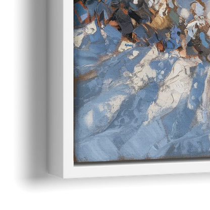 Park City Mountain Views - Close-Up White Frame Canvas