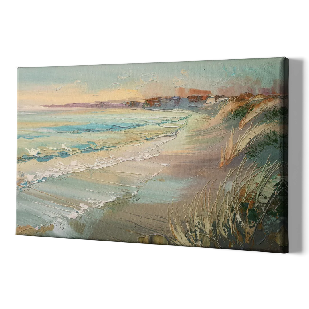 Seaside Shoreline Escape - Canvas Print Art Sides