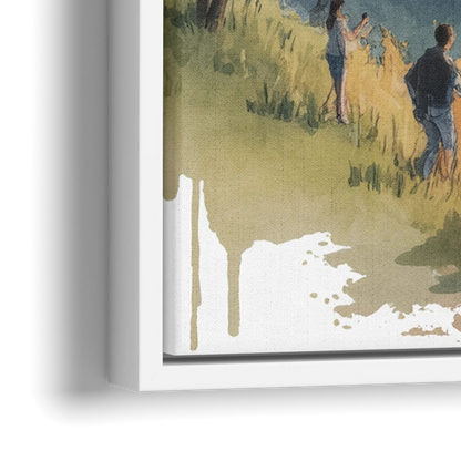 Mount Royal Lookout - Close-Up White Frame Canvas