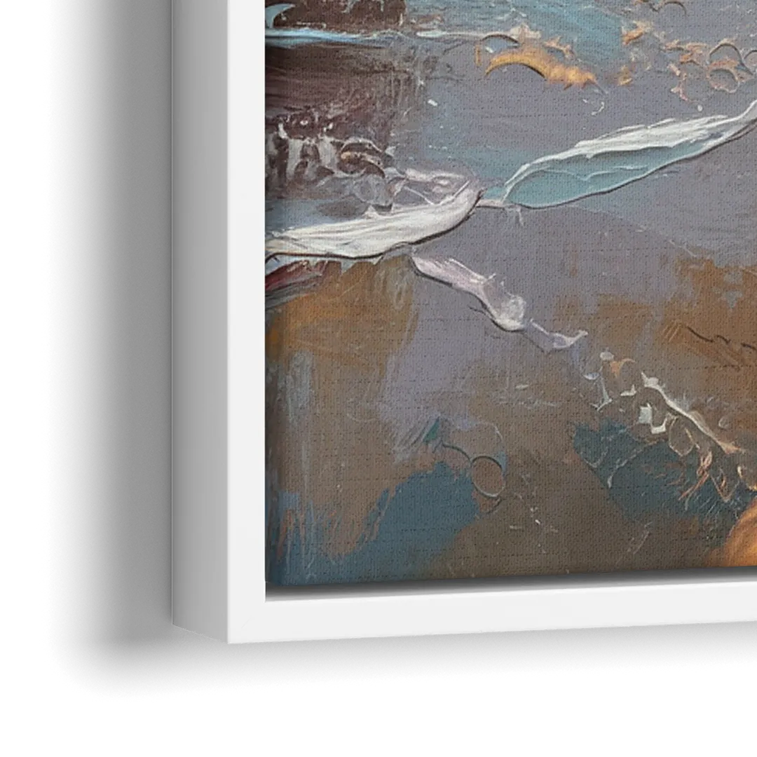 Bandon Seaside Serenity - Close-Up White Frame Canvas