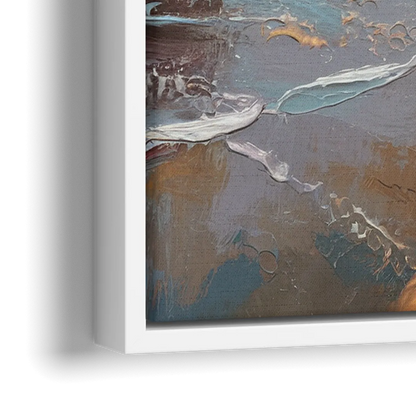 Bandon Seaside Serenity - Close-Up White Frame Canvas