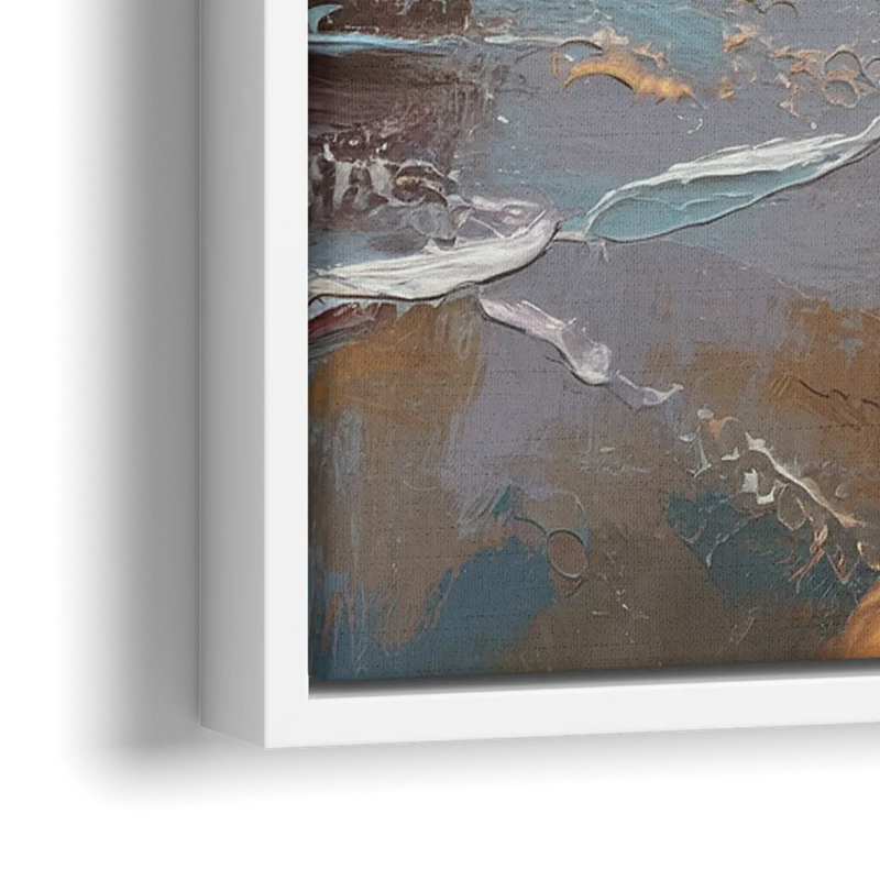 Bandon Seaside Serenity - Close-Up White Frame Canvas