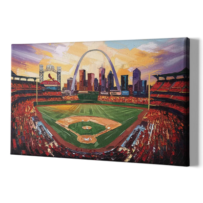 St. Louis Cardinals Stadium - Canvas Print Art Sides