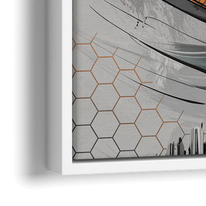 Houston Dynamo Colors - Close-Up White Frame Canvas