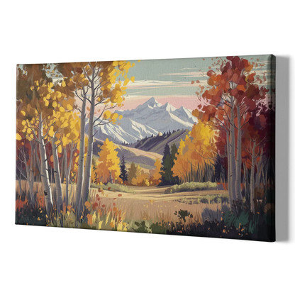 Aspen Majestic Landscape - Canvas Print Art Sides