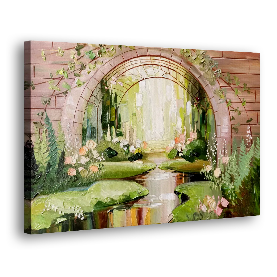 Fort Worth Botanical Gardens View - Canvas Print Art Sides