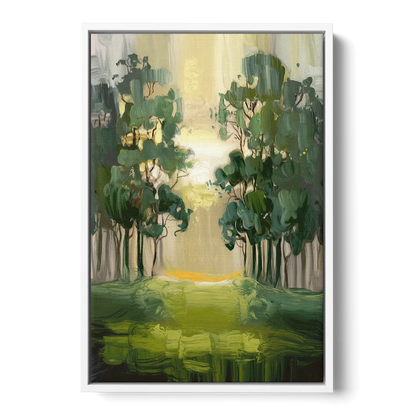 Ontario Forest Vibes - White Frame Canvas