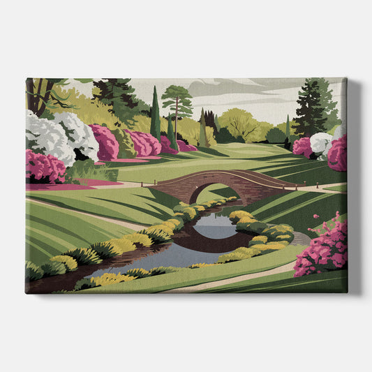 Augusta National Green Landscape - Canvas Wall Art