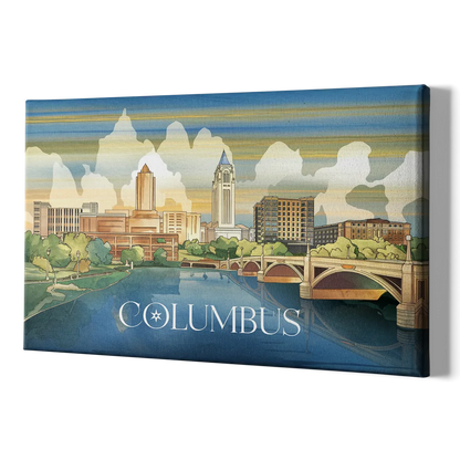 Columbus Urban Charm - Canvas Print Art Sides