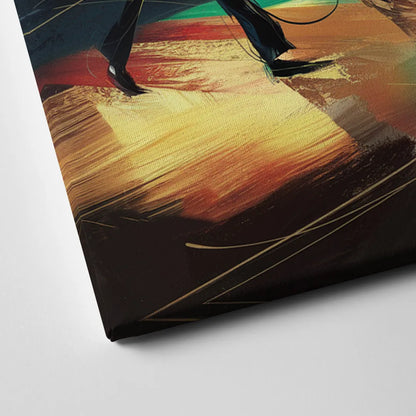 Salt Lake City Jazz Tribute Canvas Close Up
