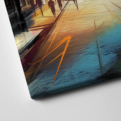 Nashville Downtown Streets Canvas Close Up