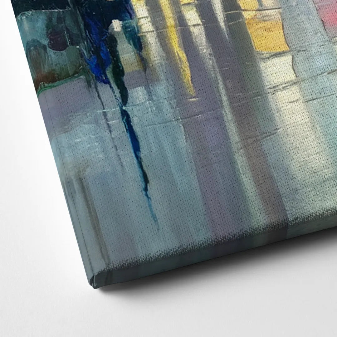 Portland Waterfront Reflection Canvas Close Up