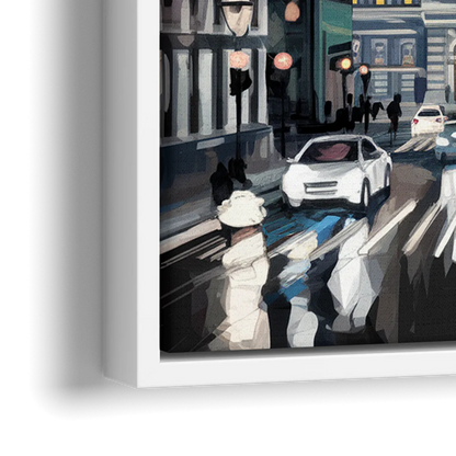 Philadelphia City Hall - Close-Up White Frame Canvas