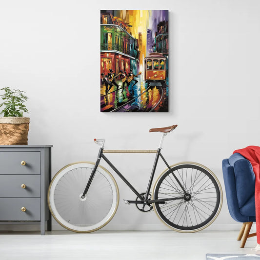 New Orleans Symbols of Culture - Canvas Wall Art Living Room