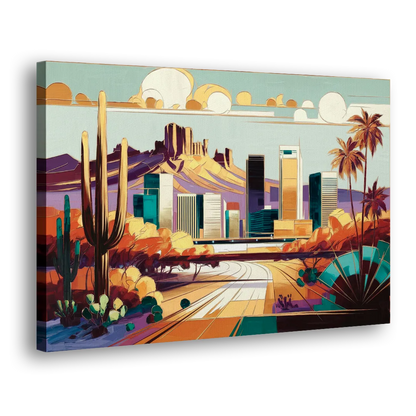 Phoenix Arizona Urban Art - Canvas Print Art Sides