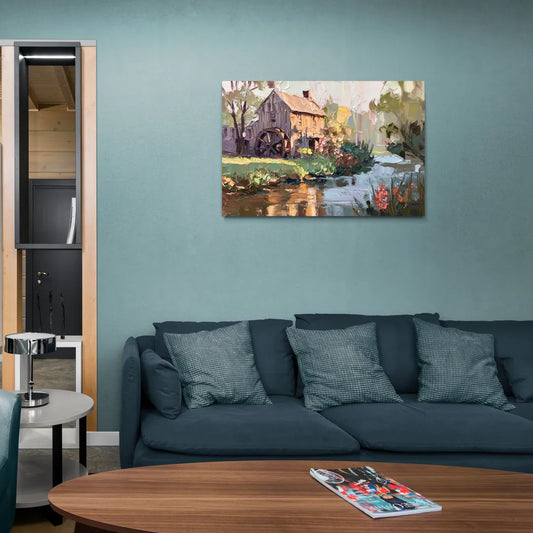 Rochester Flour Mill History - Canvas Wall Art Living Room