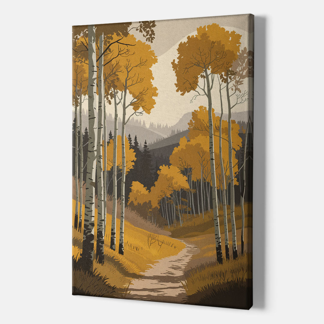 Aspen Rustic Charm - Canvas Wall Art Indoor