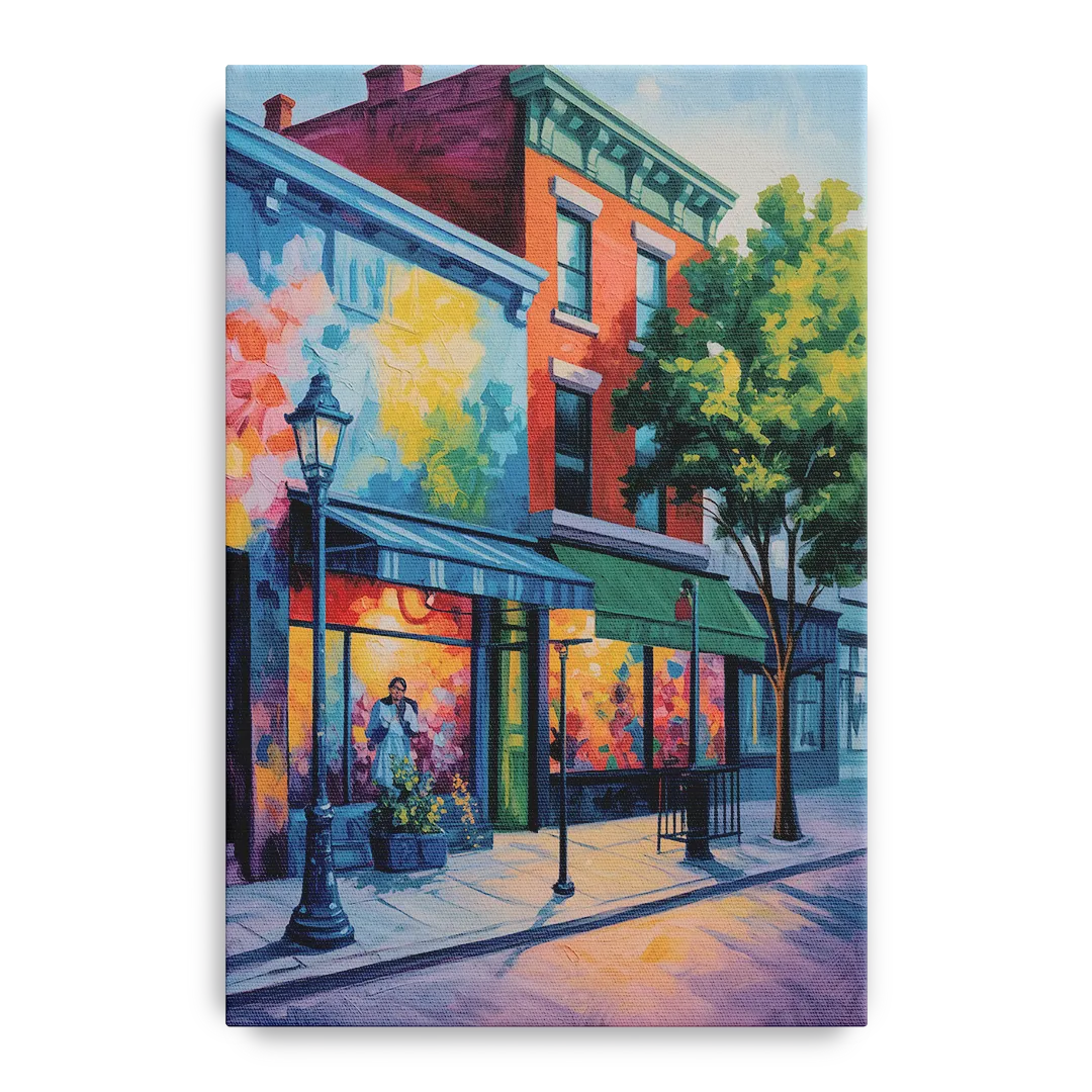 Plateau Mont Royal Murals - Canvas Wall Art