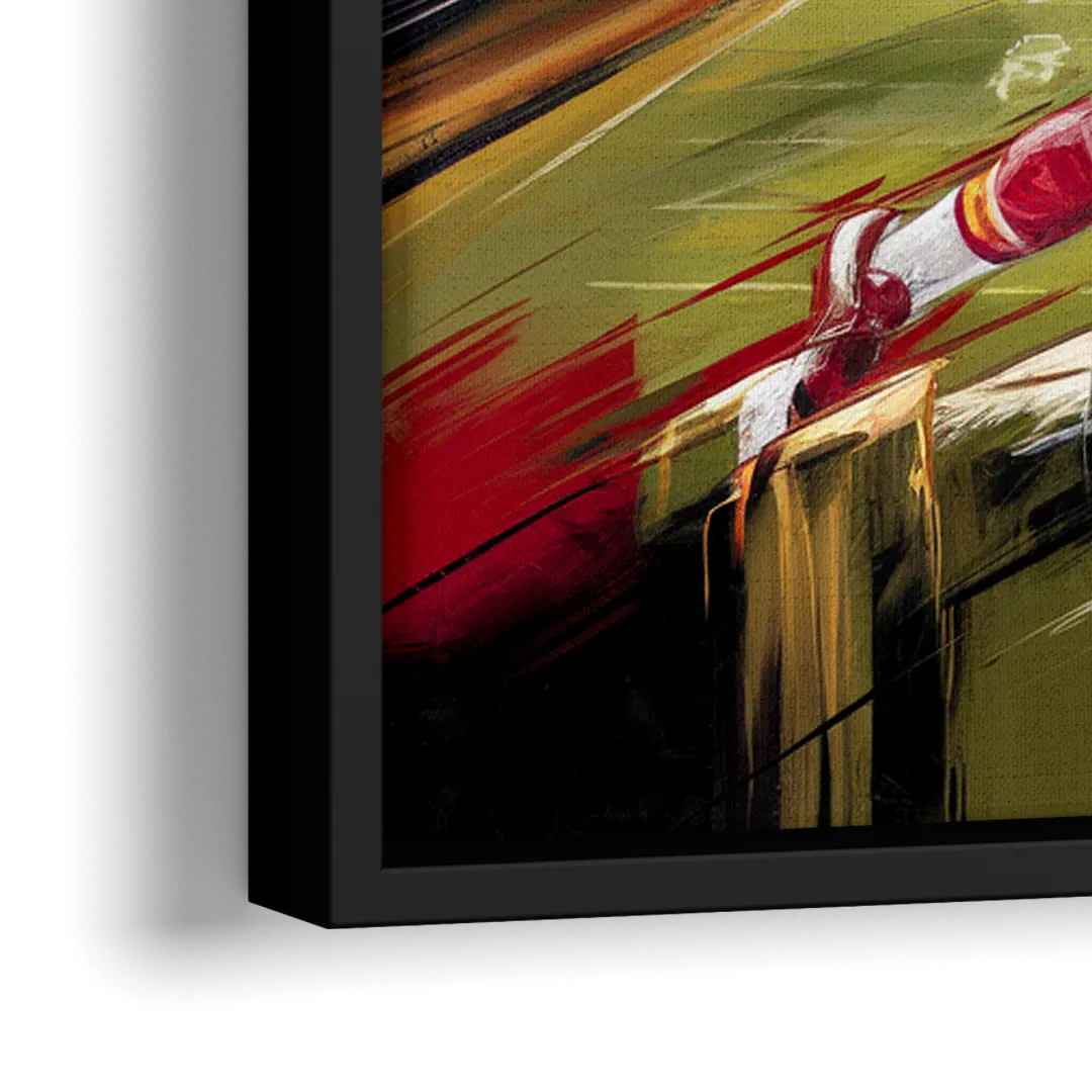 Kansas City Chiefs Game Day - Close-Up Black Frame Canvas