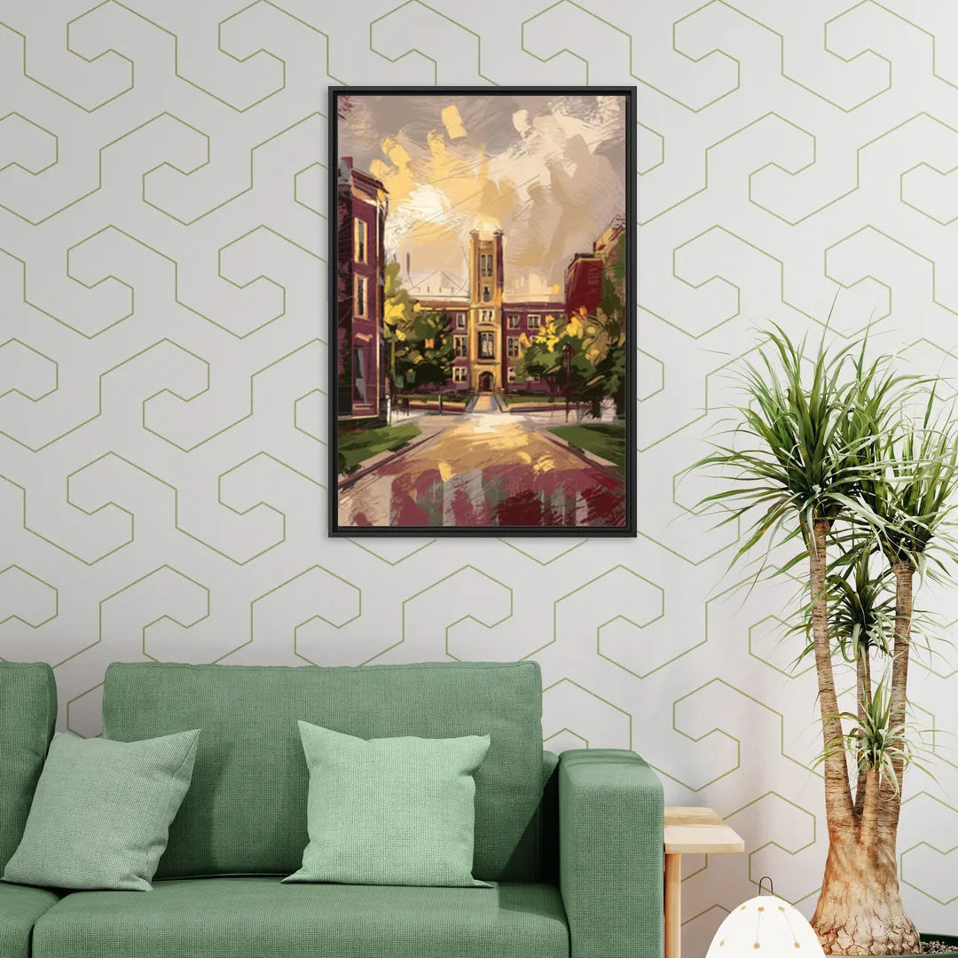 Boston College Eagles Spirit - Living Room Black Frame Canvas