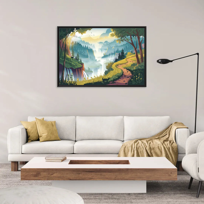 Henderson Scenic Trails - Living Room Black Frame Canvas