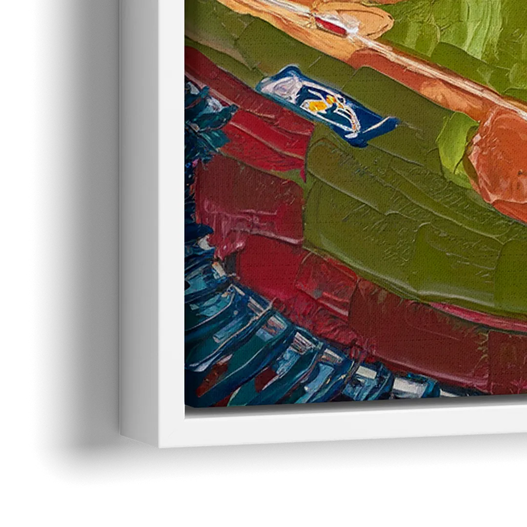 San Diego Padres Stadium - Close-Up White Frame Canvas