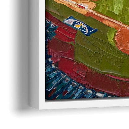 San Diego Padres Stadium - Close-Up White Frame Canvas