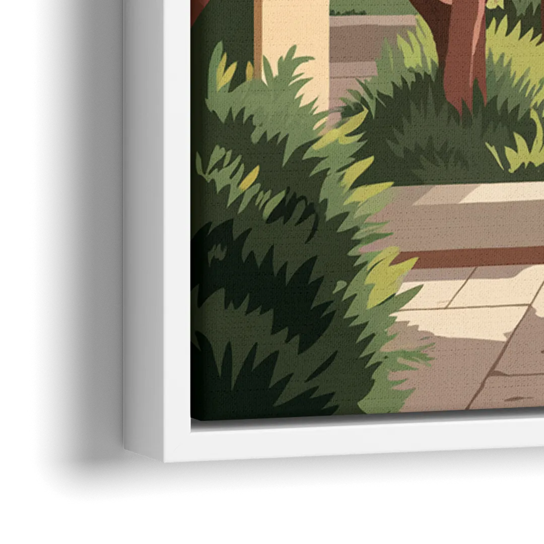 Orlando Citrus Grove Design - Close-Up White Frame Canvas
