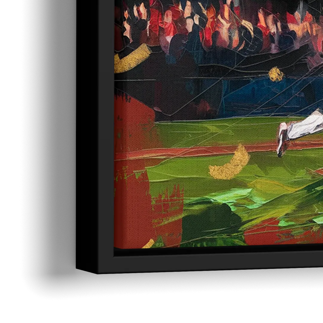 Cincinnati Reds Historic Moments - Close-Up Black Frame Canvas