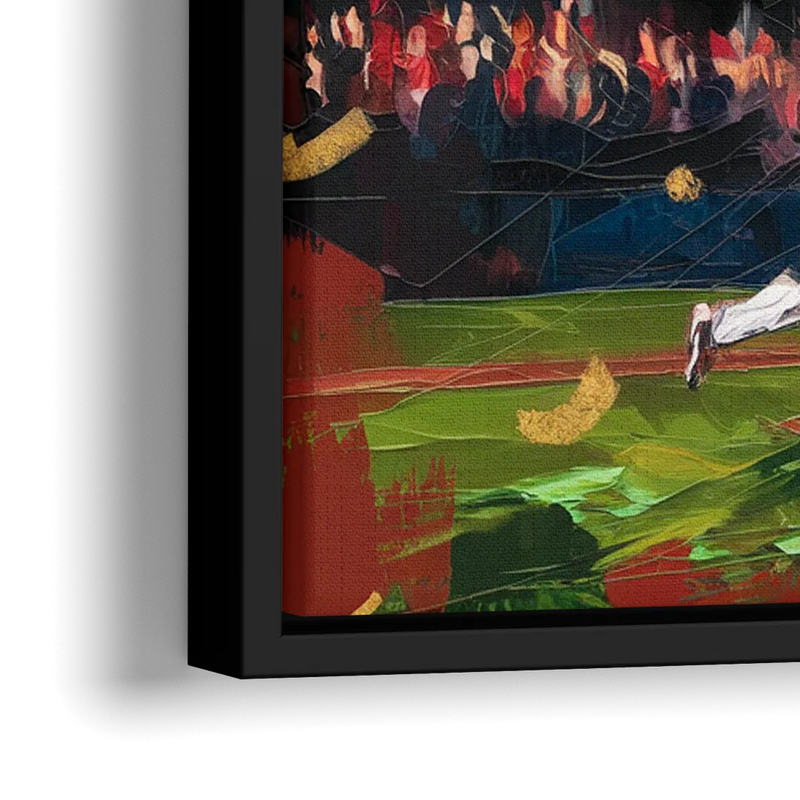 Cincinnati Reds Historic Moments - Close-Up Black Frame Canvas