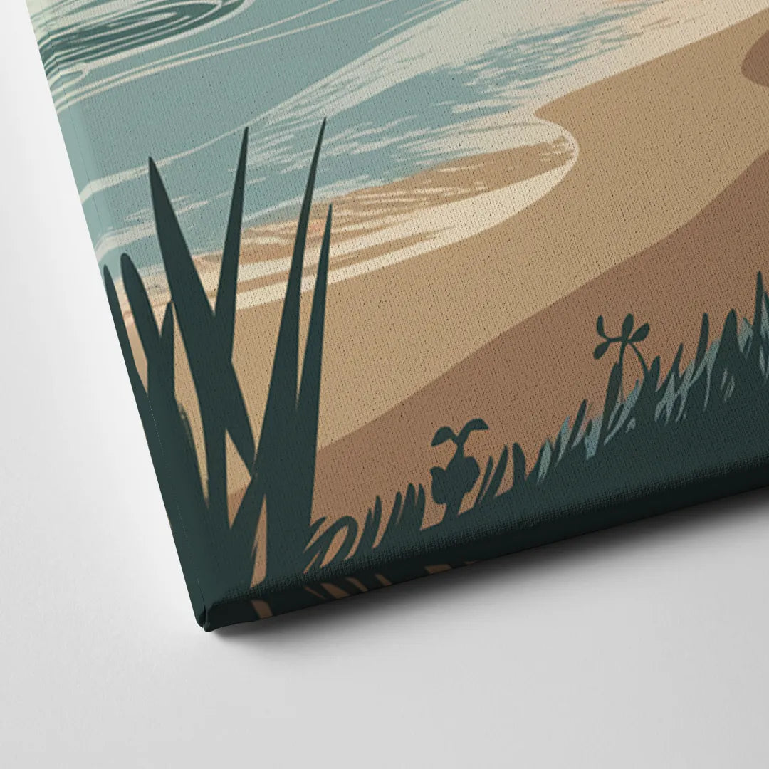 Huntington Beach Pacific Coast Canvas Close Up