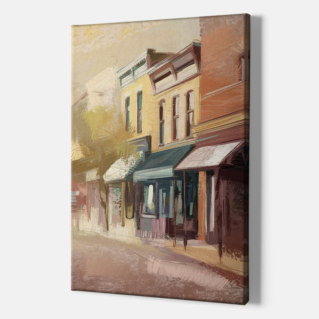Marietta Historic Downtown - Canvas Wall Art Indoor