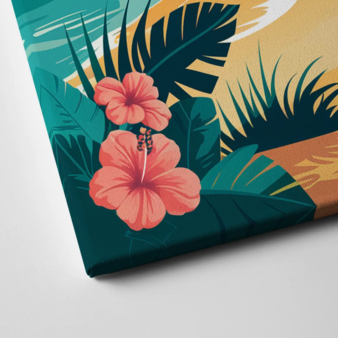 Honolulu Aloha Spirit Canvas Close Up