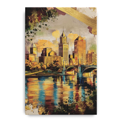 Columbus Historic Landmarks - Canvas Wall Art