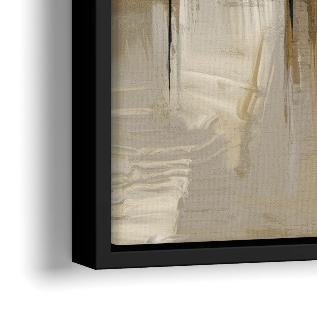 Houston Contemporary Design - Close-Up Black Frame Canvas