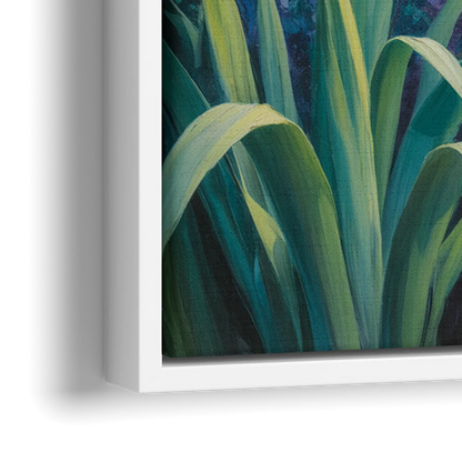 Montreal Botanical Garden - Close-Up White Frame Canvas