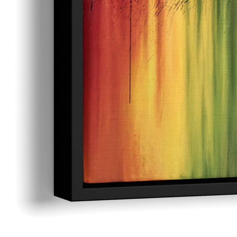 Fayetteville Downtown Skyline - Close-Up Black Frame Canvas