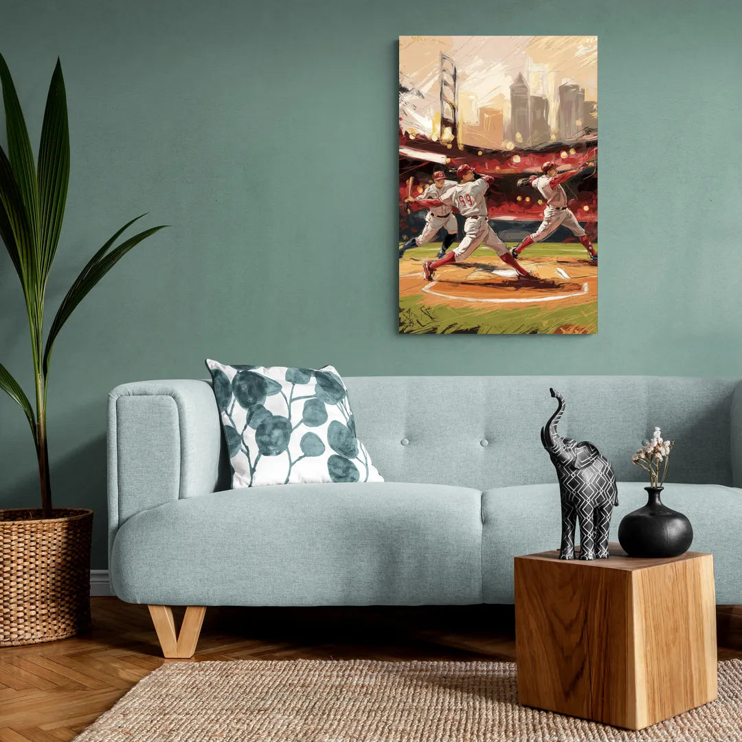 Cincinnati Reds Legendary Players - Canvas Wall Art Living Room