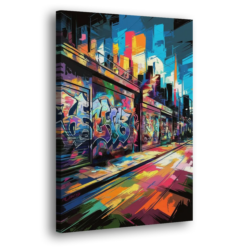 Dunedin Street Art Vibes - Canvas Print Art Sides