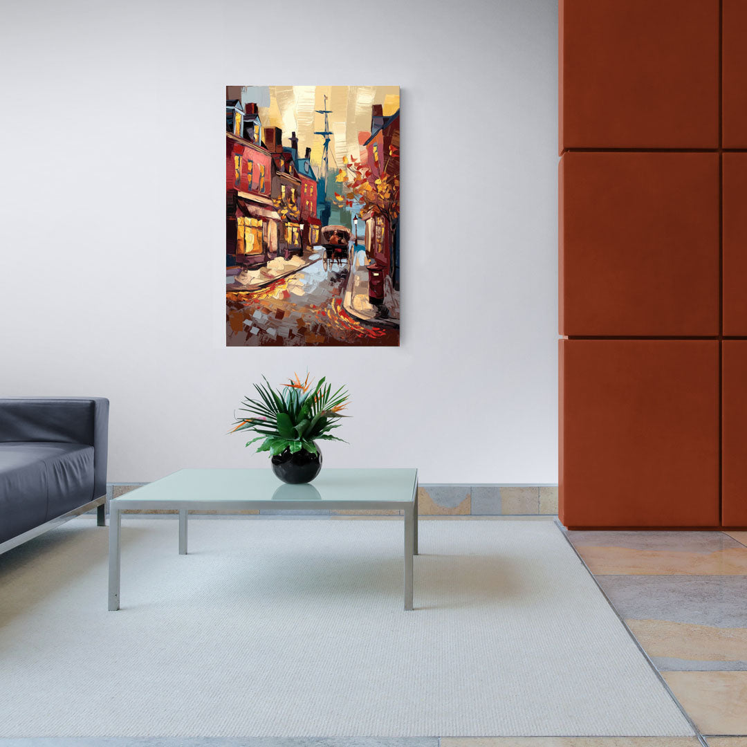 Salem New England Streets - Canvas Wall Art Living Room