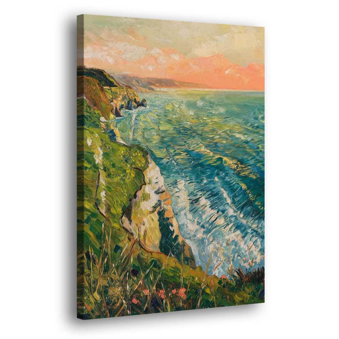 Big Sur Ocean Cliffs - Canvas Print Art Sides