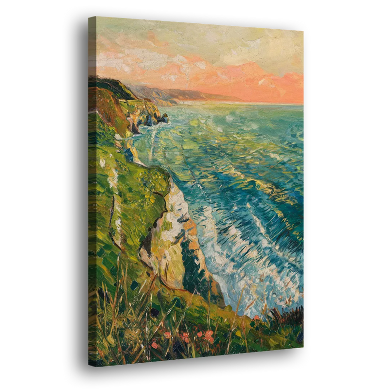 Big Sur Ocean Cliffs - Canvas Print Art Sides