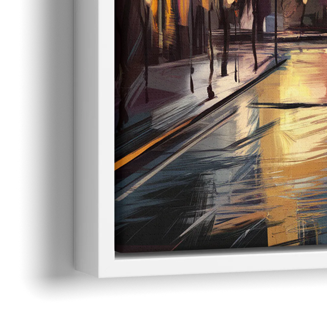 Chicago Historic Water Tower - Close-Up White Frame Canvas