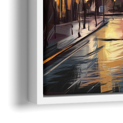 Chicago Historic Water Tower - Close-Up White Frame Canvas