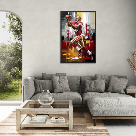 San Francisco 49ers Photography NFL - Living Room Black Frame Canvas