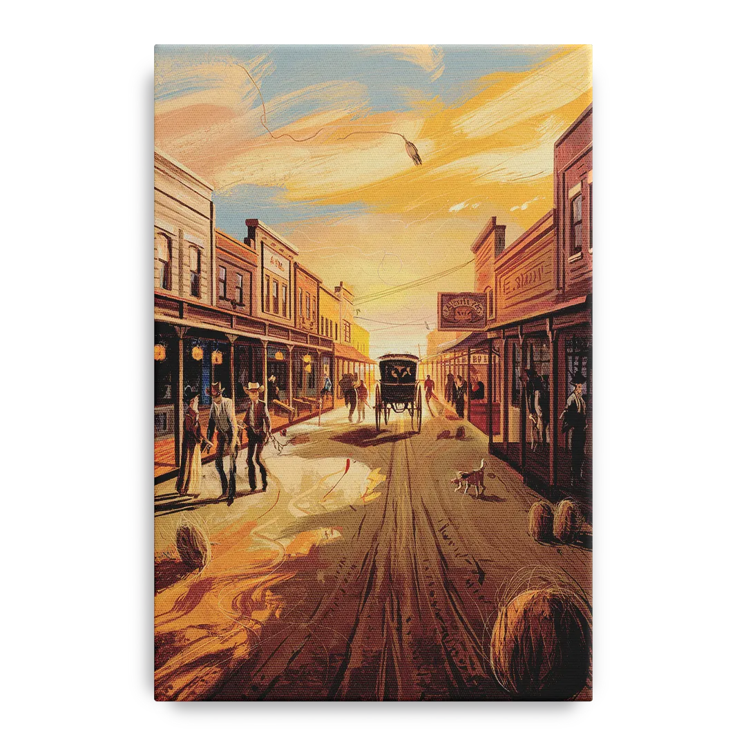 Tombstone Wild West Vibes - Canvas Wall Art