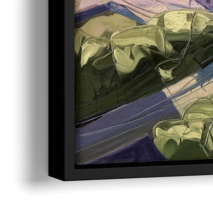 Baltimore Ravens Stadium View - Close-Up Black Frame Canvas