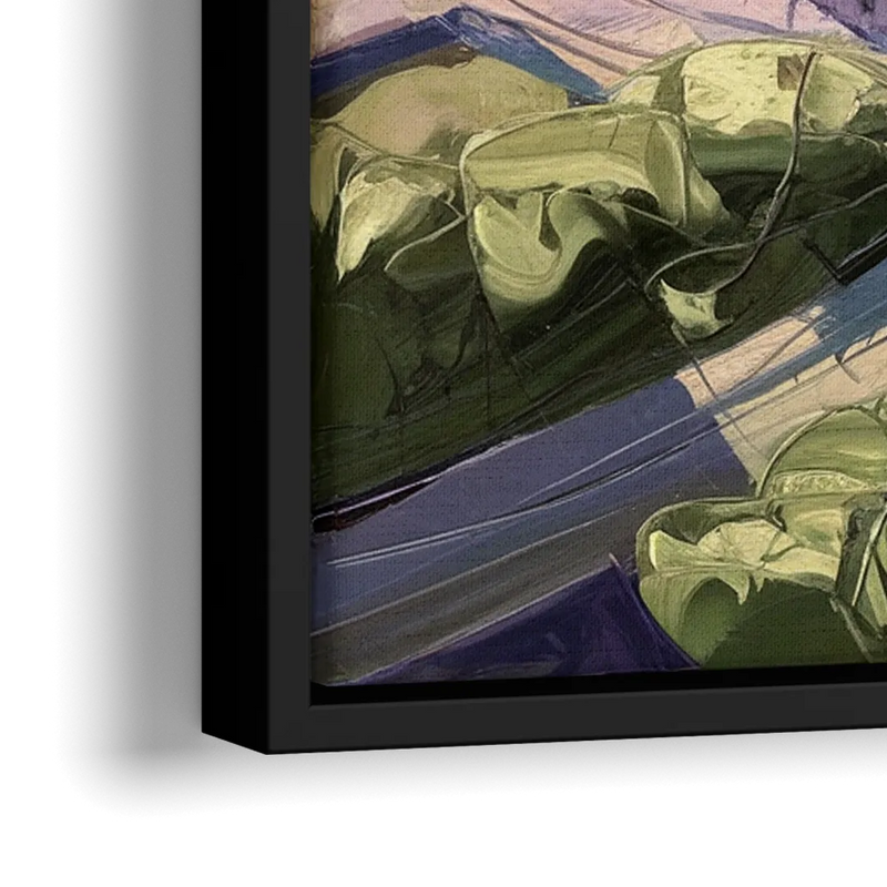 Baltimore Ravens Stadium View - Close-Up Black Frame Canvas