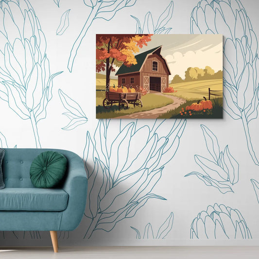 Wichita Rustic Charm - Canvas Wall Art Living Room