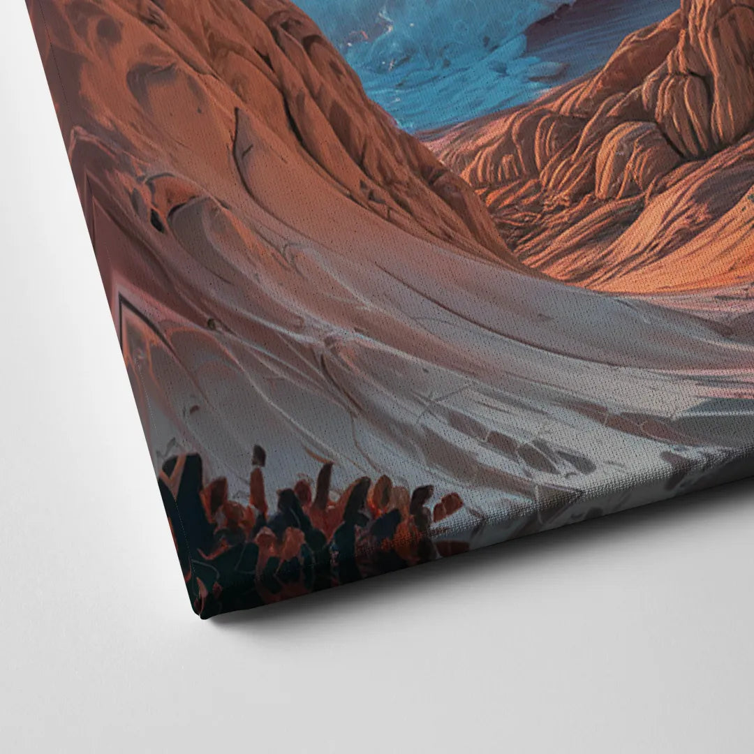 Bandon Beach Waves Canvas Close Up